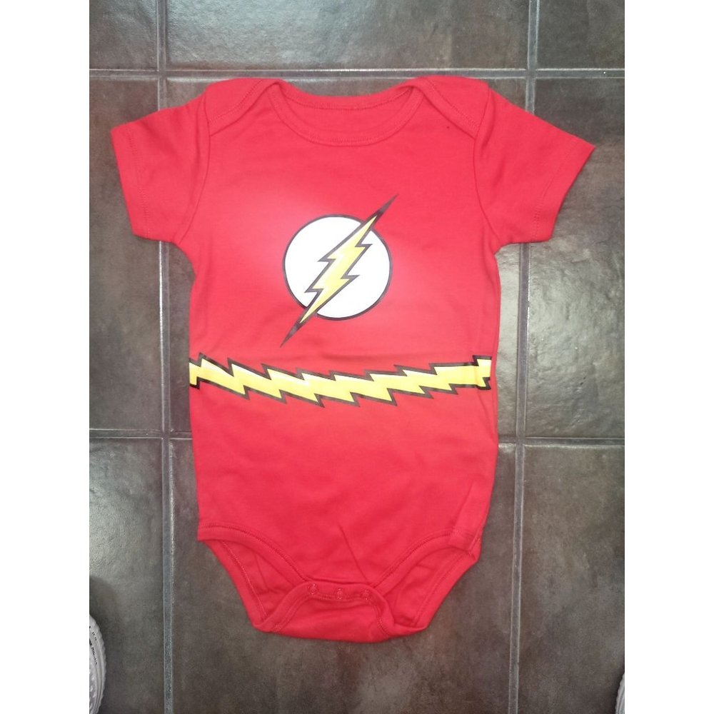 Justice League The Flash Baby jumpsuit, Red New Onesie Bodysuit 24 months